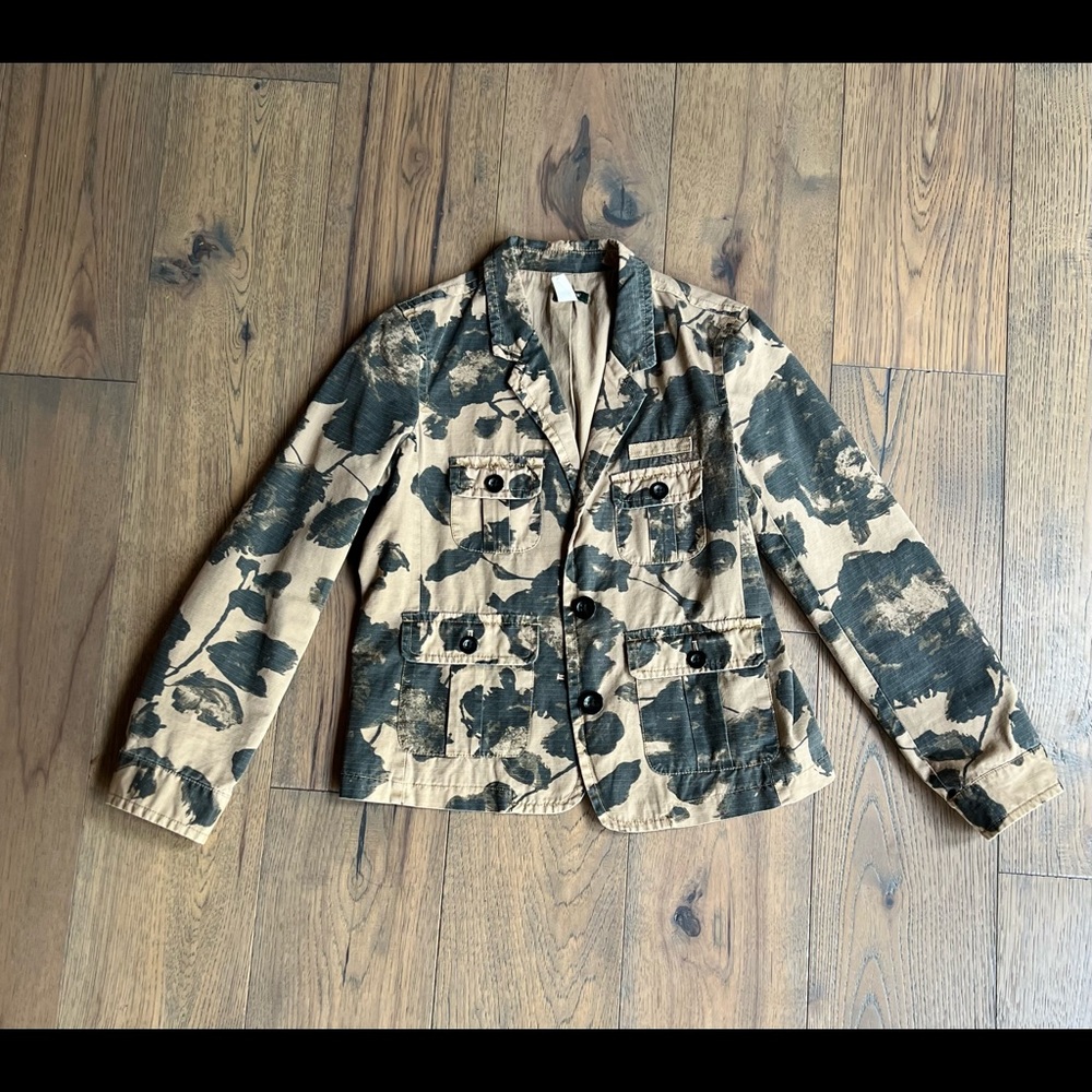 J.Crew Floral Camo Blazer, Small